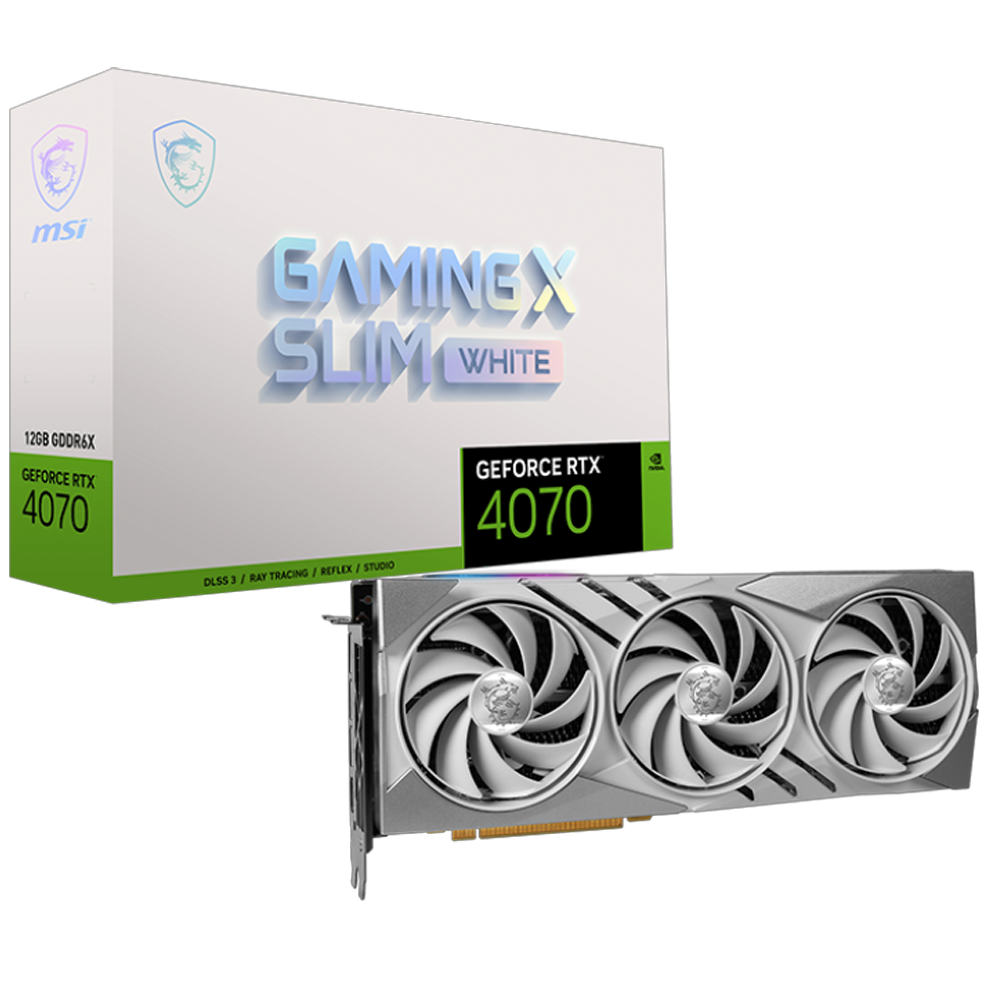 MSI GeForce RTX 4070 Ti SUPER 16G GAMING X SLIM WHITE 16GB GDDR6X 256 Bit DLSS 3 Ekran Kartı görsel 1