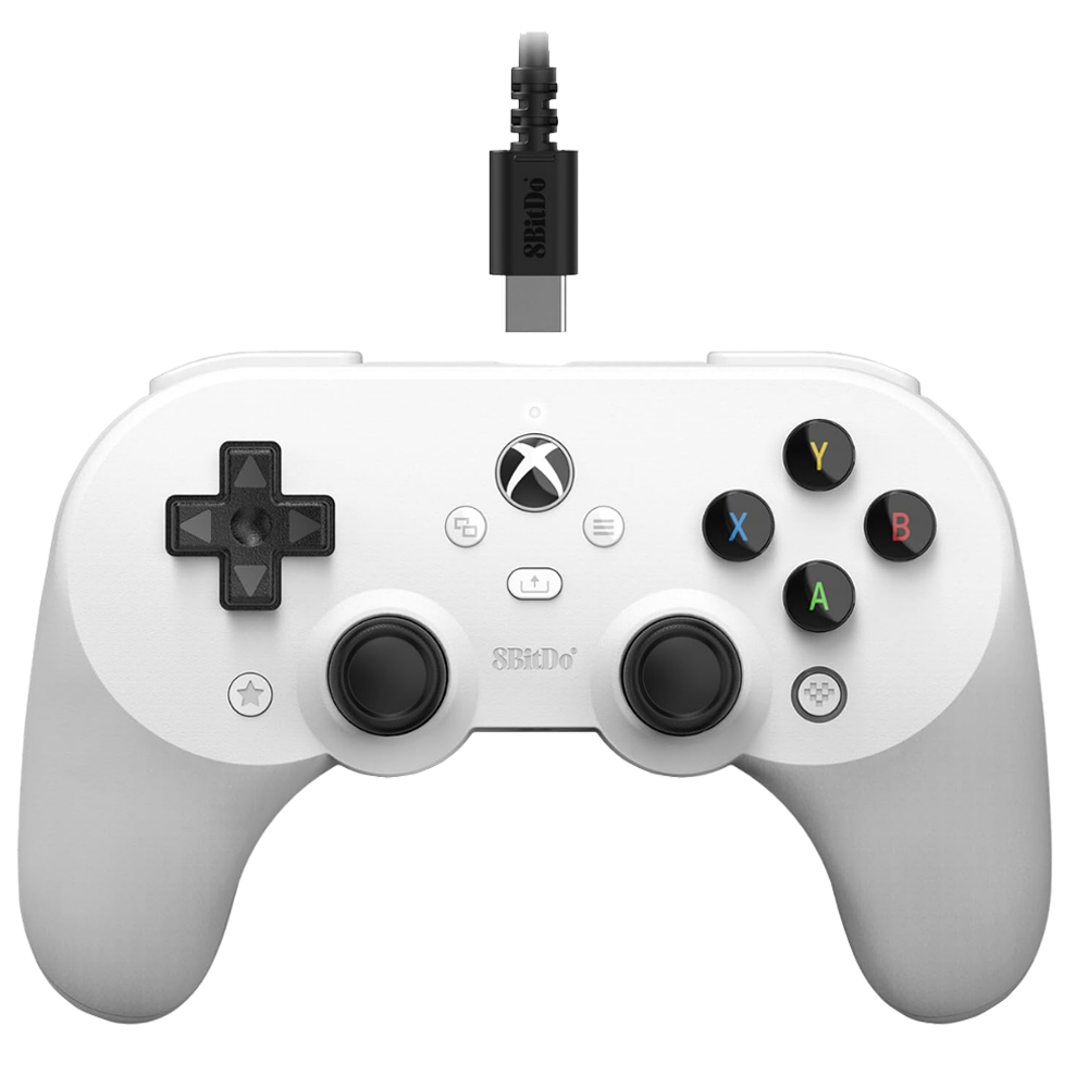 8BitDo Pro 2 Hall Effect Beyaz Kablolu Xbox Gamepad