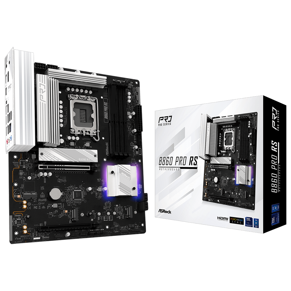 ASROCK B860 PRO RS 8666MHz(OC) DDR5 Soket 1851 M.2 USB 3.2 HDMI ATX Anakart