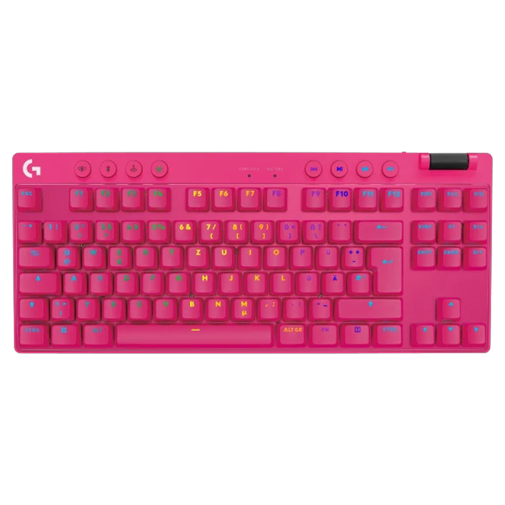 Logitech G PRO X TKL LIGHTSPEED Kablosuz İngilizce Tactile Magenta Gaming Klavye