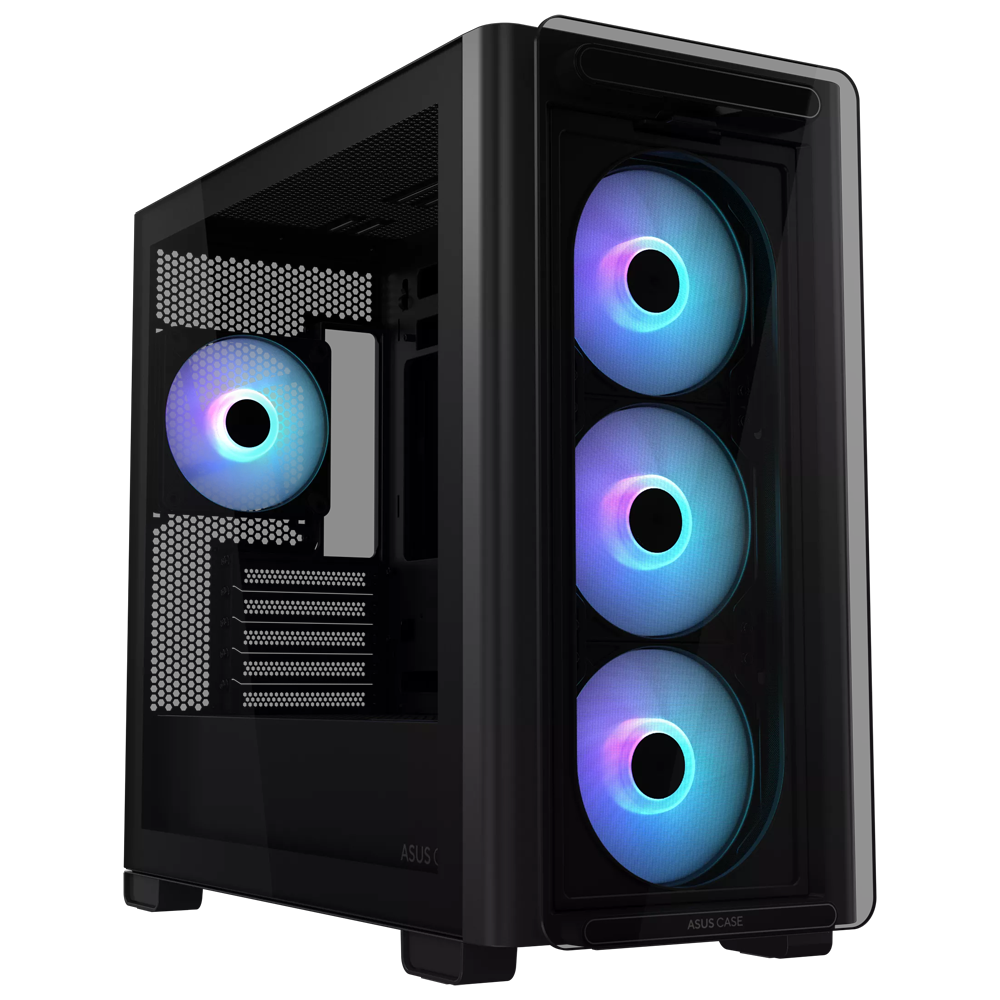 ASUS A23 PLUS Tempered Glass ARGB Siyah USB 3.2 mATX Kasa