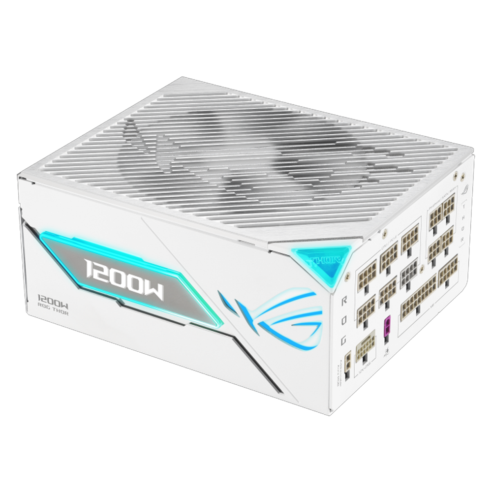 ASUS ROG THOR 1200W 80+ Platinum ARGB ATX 3.1 Gen5 Beyaz Full Modüler PSU görsel 1