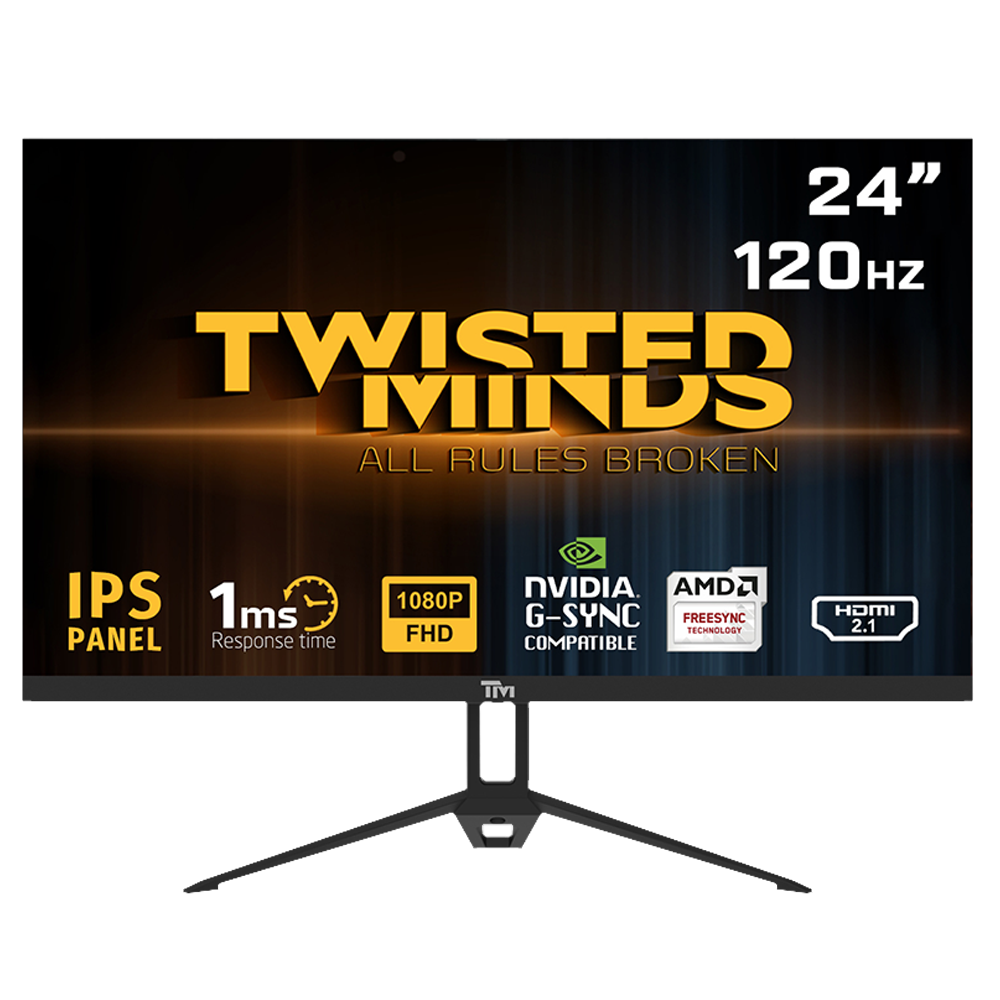 Twisted Minds TM24FHD120IPS  24" 120Hz 1ms HDMI DP FreeSync G-Sync FHD IPS Gaming Monitör