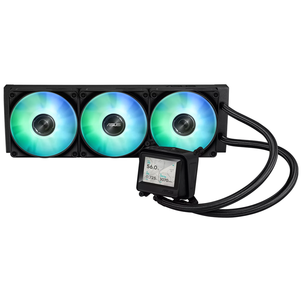 ASUS MAx Gaming LC 360 LCD ARGB 360mm Siyah İşlemci Sıvı Soğutucu