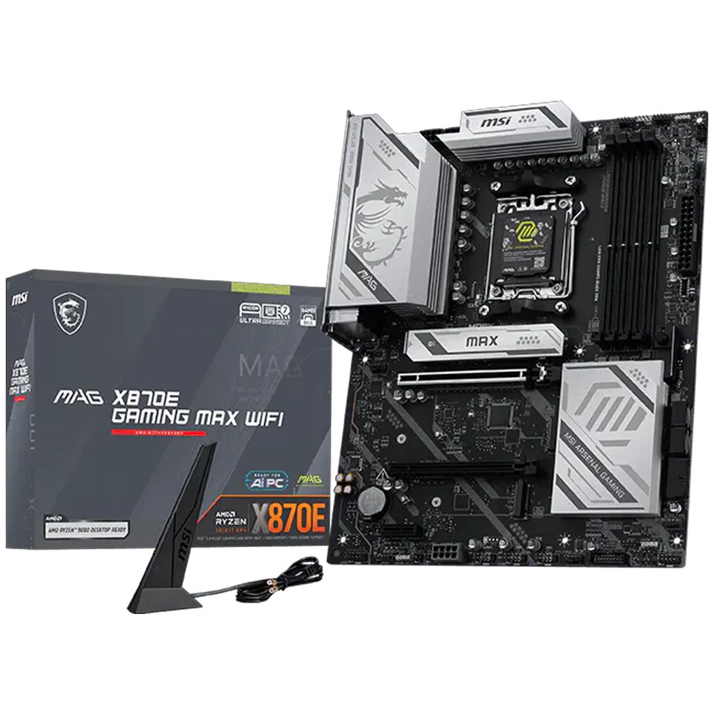 MAG X870E GAMING MAX WIFI 8200MHz(OC) DDR5 Soket AM5 M.2 HDMI USB-C mATX Anakart