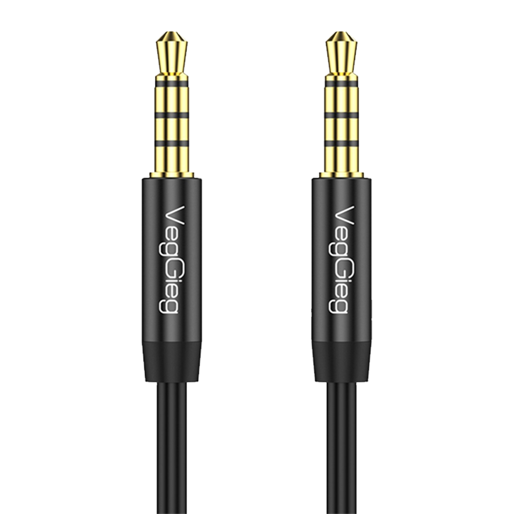 VegGieg 3.5mm Jack TRS Hi-Fi AUX Mikrofon Ve Ses Kablosu 2 Metre
