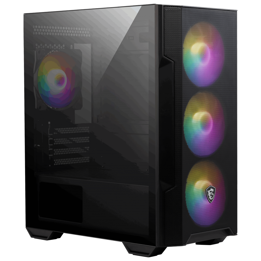 MSI MAG FORGE M100A Akrilik Yan Panel Auto RGB Fan USB 3.2 mATX Bilgisayar Kasası