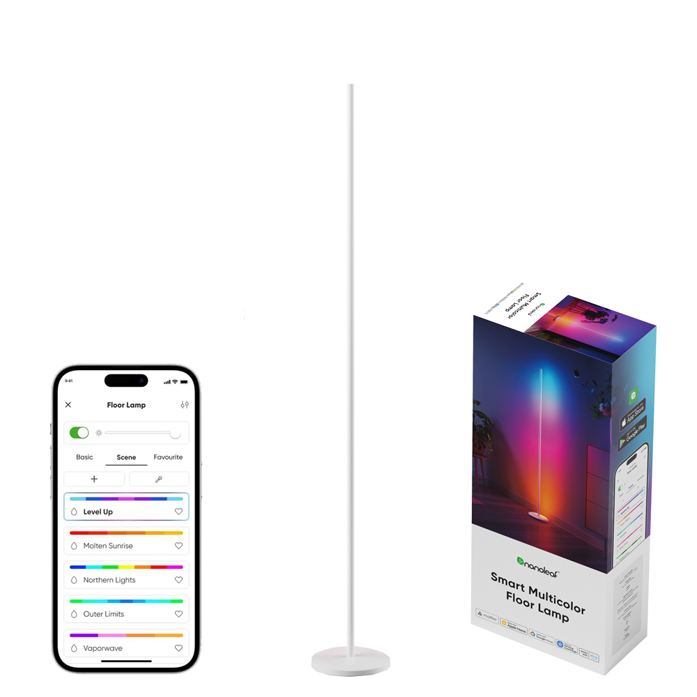 Nanoleaf RGBW Beyaz Dikey Yer Lambası Aydınlatma