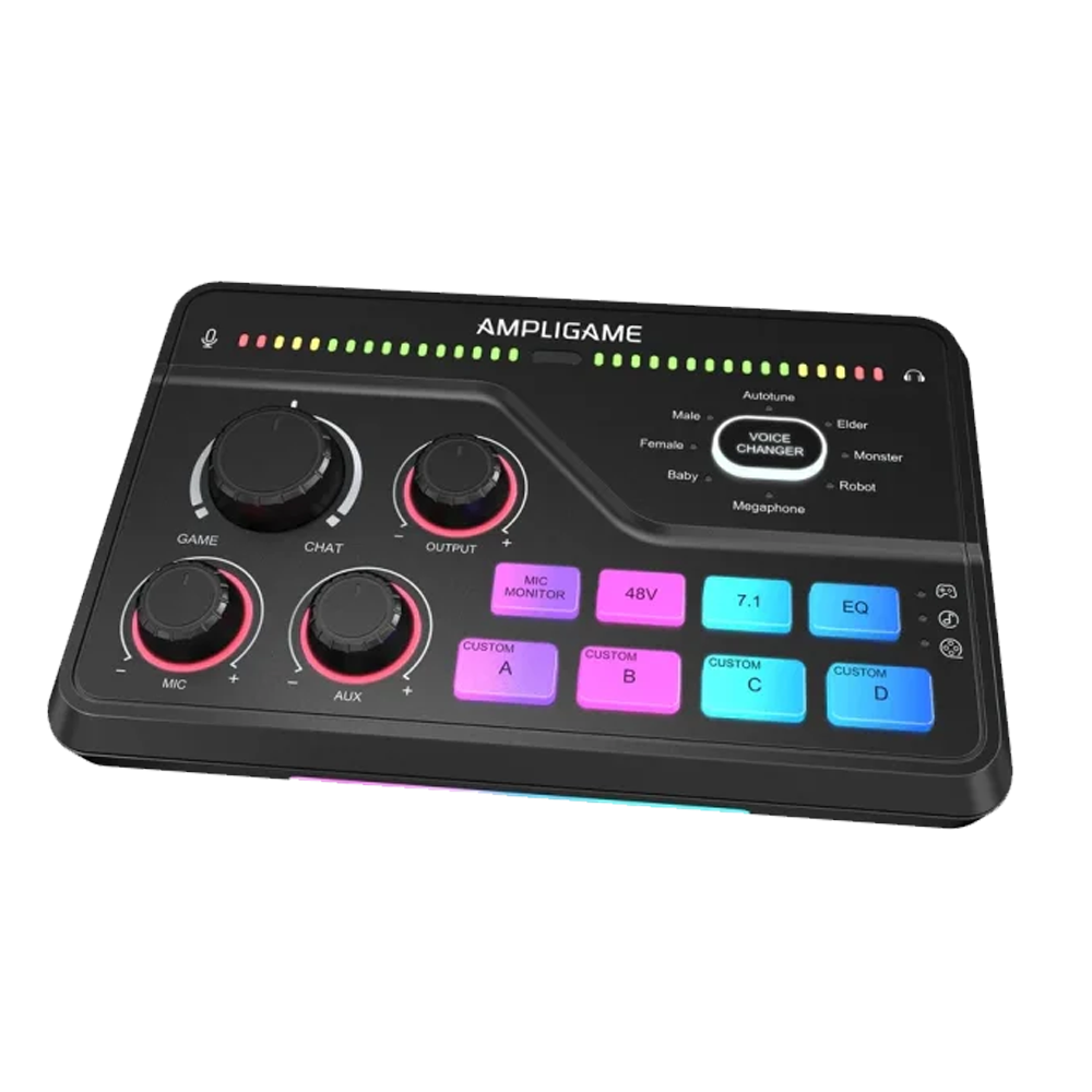 Fifine Ampligame SC8 USB Oyuncu Ses Mikseri