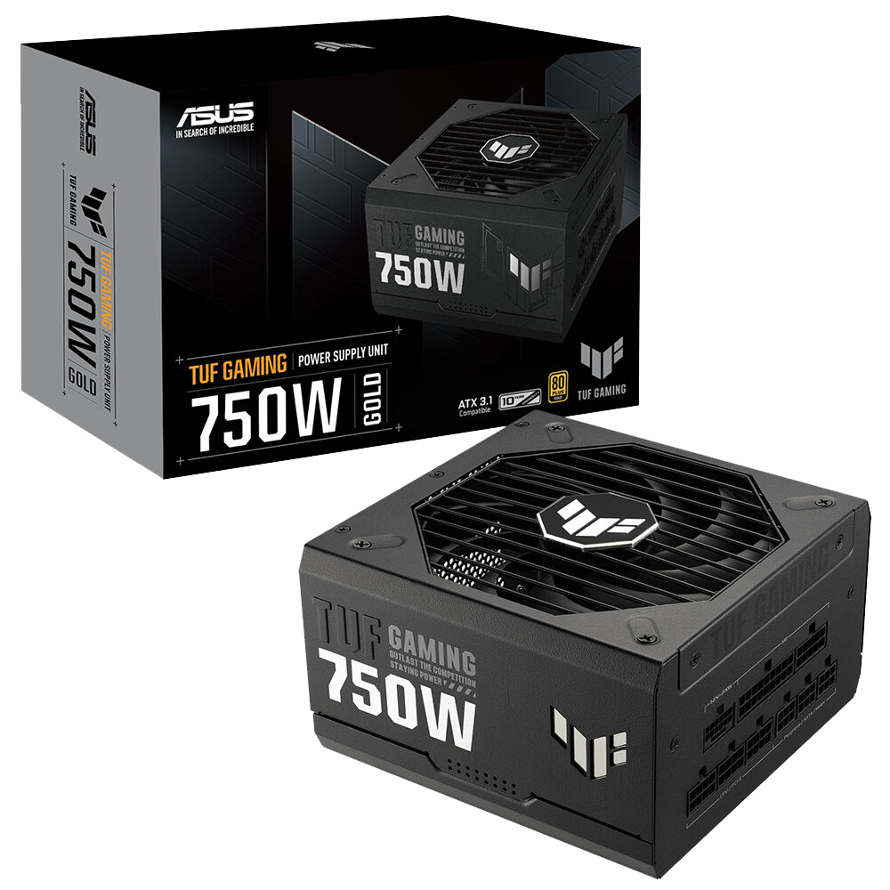 ASUS TUF GAMING 750G 750W 80+ Gold ATX 3.1 120mm Fanlı PSU görsel 1