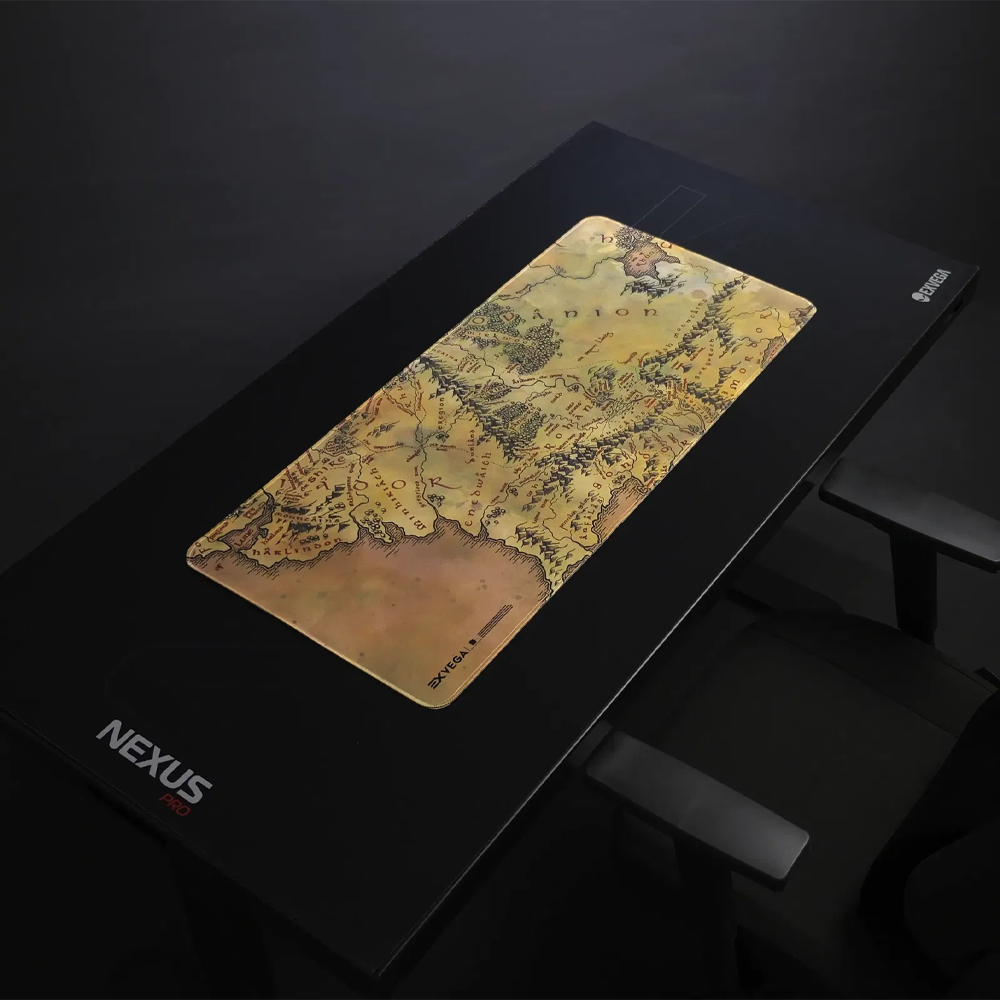 EXVEGA Lord Of The Rings Middle Earth Map XXL Mousepad (90×40)