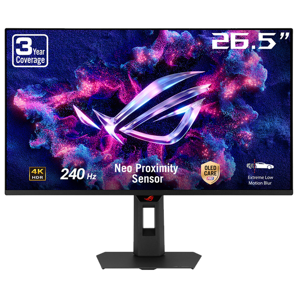 ASUS ROG Strix OLED XG27UQDMS 26.5" 240Hz 0.03ms HDMI DP USB 3.2 AdaptiveSync Pivot HDR10 QD-OLED Monitör