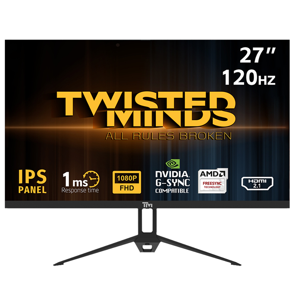 Twisted Minds TM27FHD120IPS 27" 120Hz 1ms HDMI DP FreeSync G-Sync FHD IPS Gaming Monitör