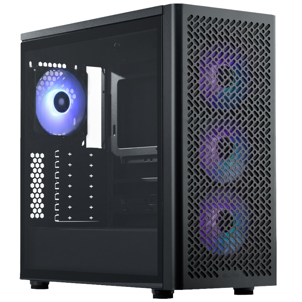 Cooler Master ELITE 502 750W 80+ Gold PCIe 5.0 ARGB Type-C Tempered Glass E-ATX Siyah Kasa