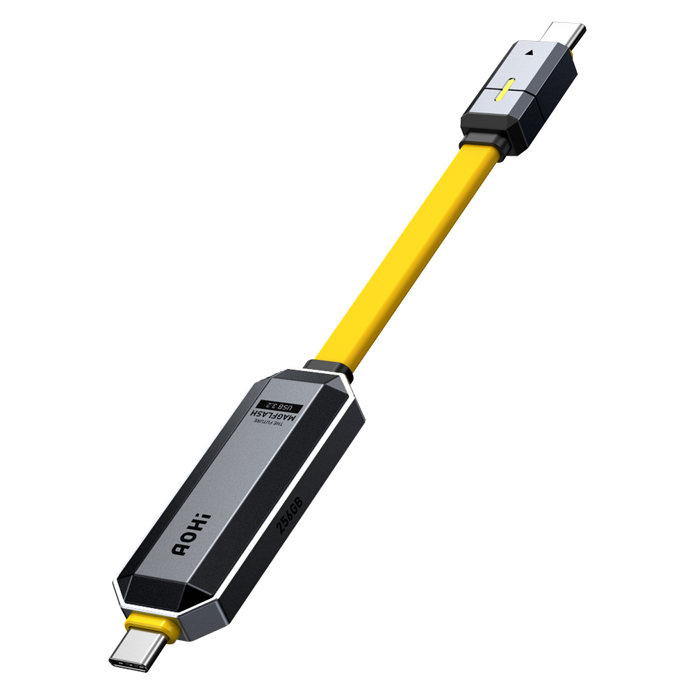 AOHI The Future Magflash 256GB 2si1 Arada 240W PD 3.1 Hızlı Şarj ve Veri Depolama
