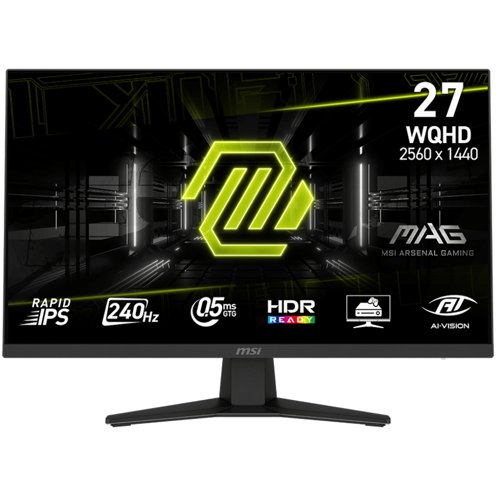 MSI MAG 274QF X24 27" 240Hz 0.5ms HDMI DP FreeSync Premium HDR Ready WQHD Rapid IPS Gaming Monitör