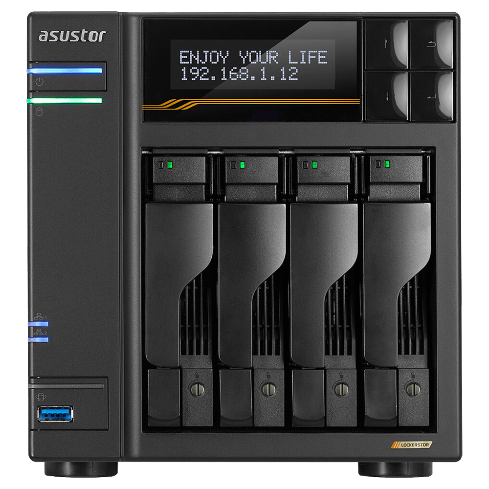 ASUSTOR LOCKERSTOR 4 Gen3 4 Yuvalı Desteği NAS Depolama Genişletici