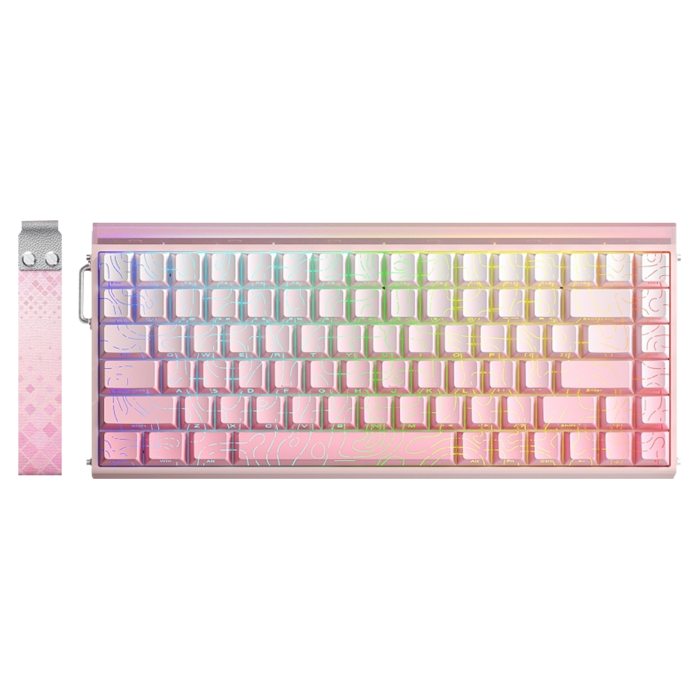 Aula Hero 84 HE Dragon King Switch Hot Swap TKL RGB Neon Pembe Kablolu Gaming Klavye