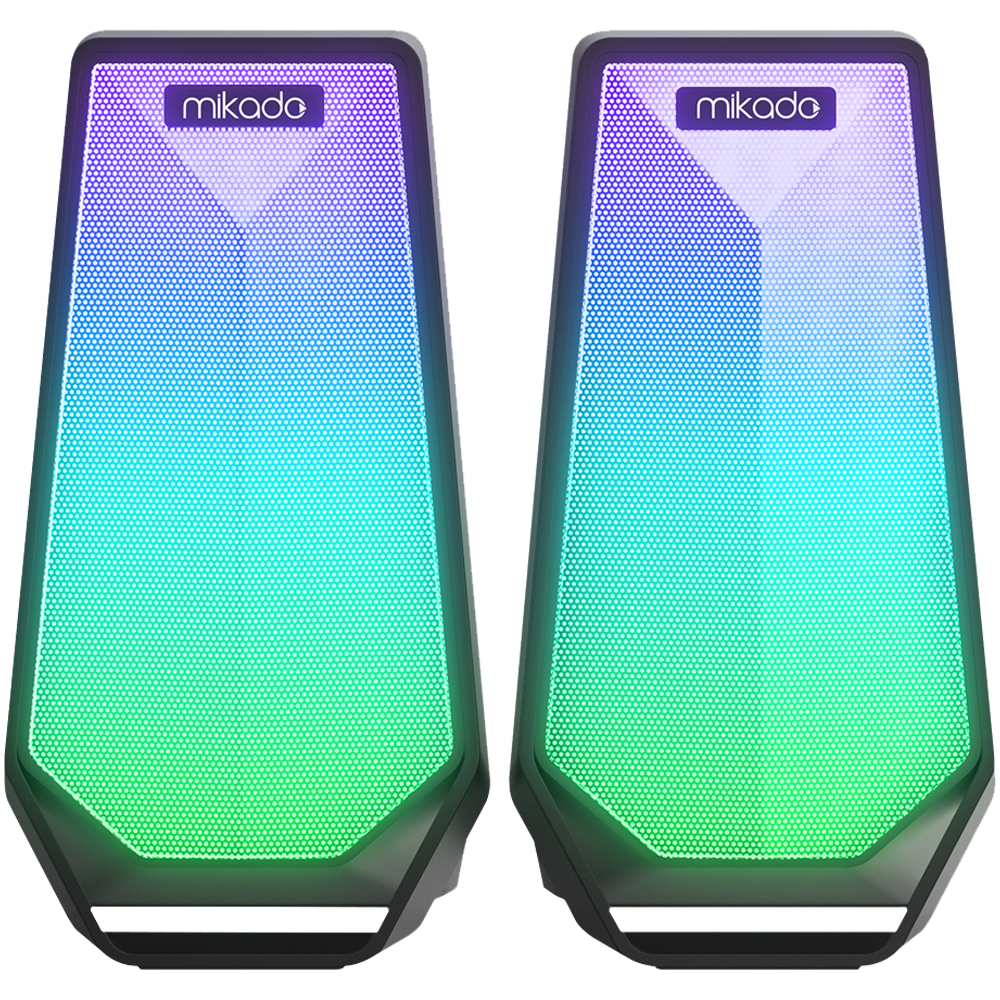 MIKADO MD-188  2.0 5W*2 RGB Siyah Bluetooth Gaming Speaker Hoparlör