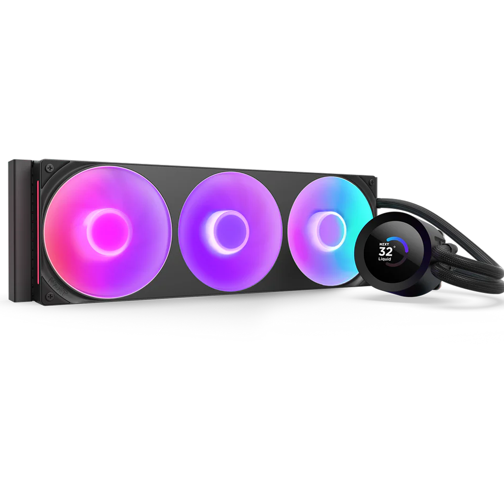 NZXT Kraken Plus 360 AIO LCD 360mm RGB Siyah Sıvı İşlemci Soğutucusu