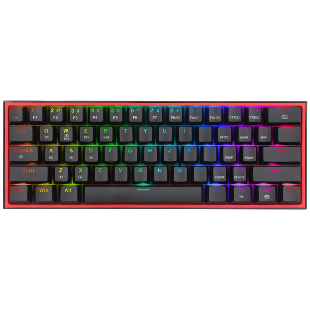 Redragon K616 Fizz Pro Red Switch Kablosuz Siyah Gaming Klavye