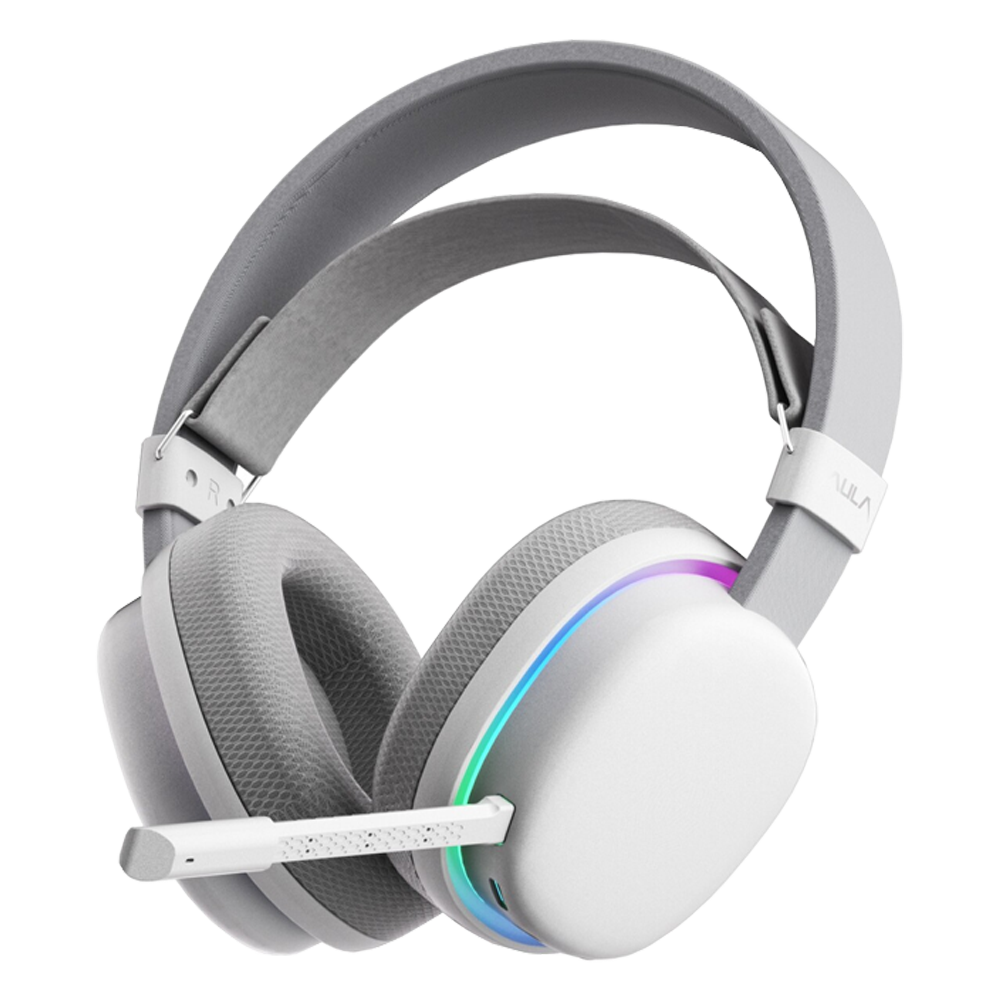 Aula G7 Tri Mode RGB Kablosuz Beyaz Gaming Kulaklık
