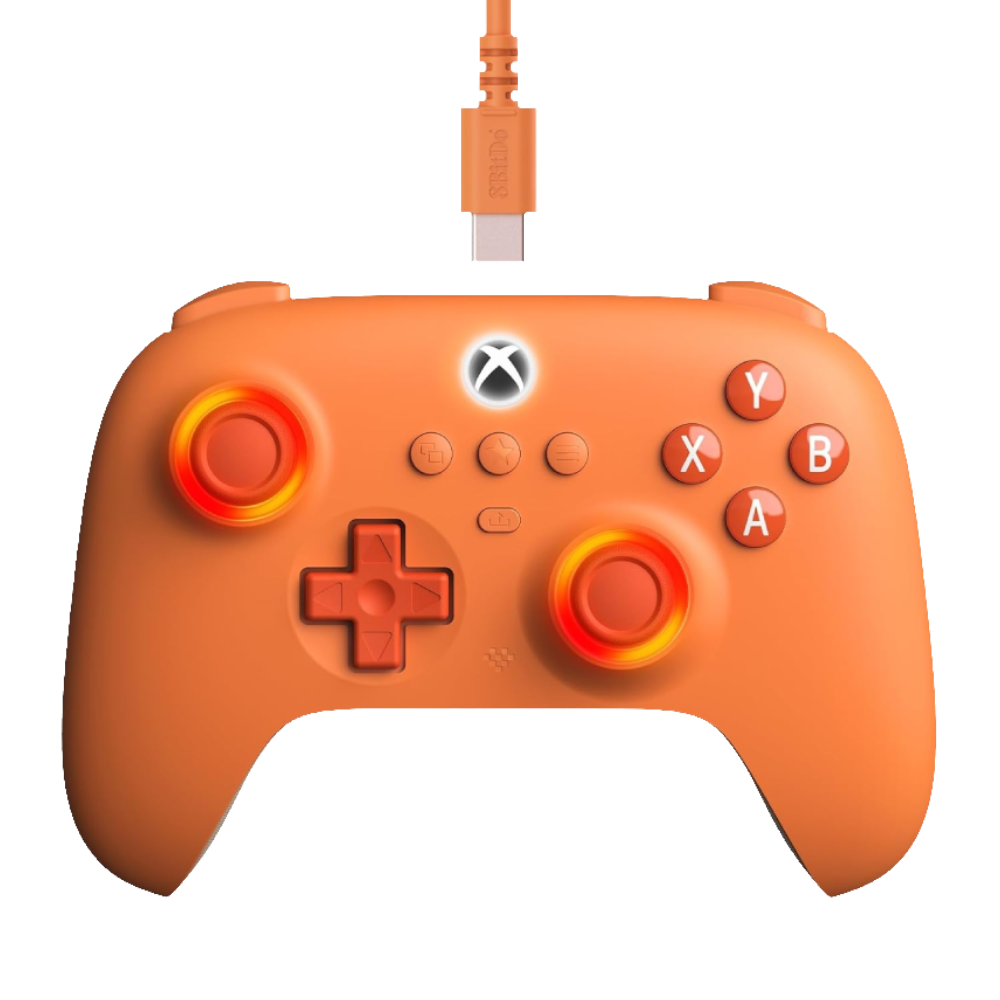 8BitDo Ultimate C Hall Efect XBOX Kablolu Turuncu Gamepad