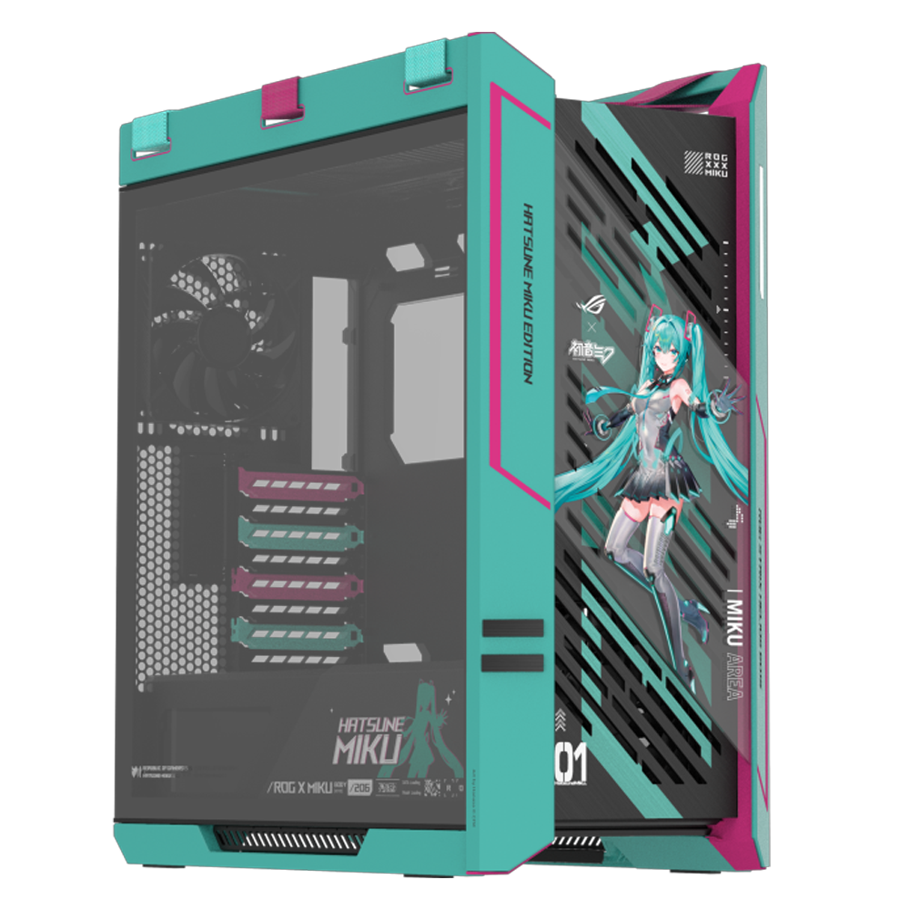 ASUS ROG STRIX Helios II GX601S Tempered Glass ARGB USB 3.2 Hatsune Miku Edition E-ATX Bilgisayar Kasası