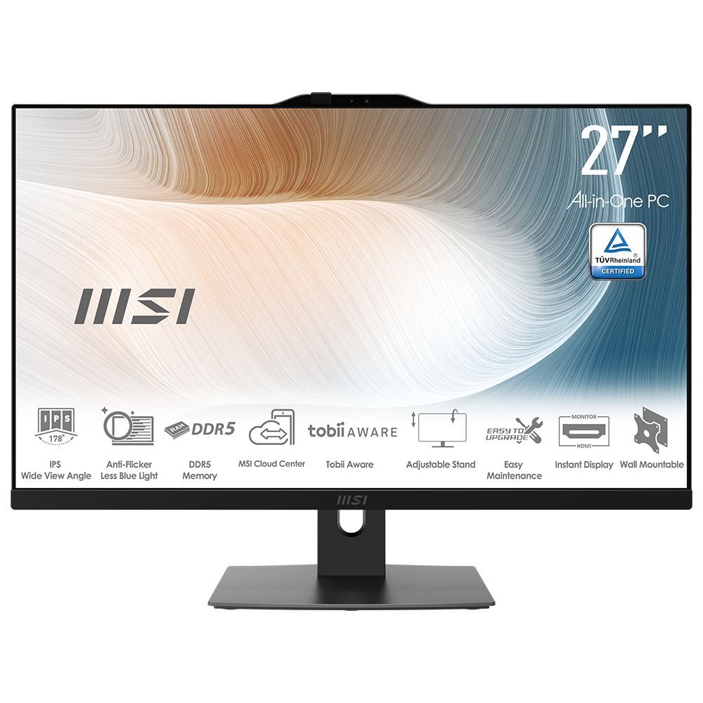 MSI MODERN AM272P 1M-1094XEU Core 7 Processor 150U 16GB DDR5 1TB SSD 27" FHD AIO Masaüstü PC