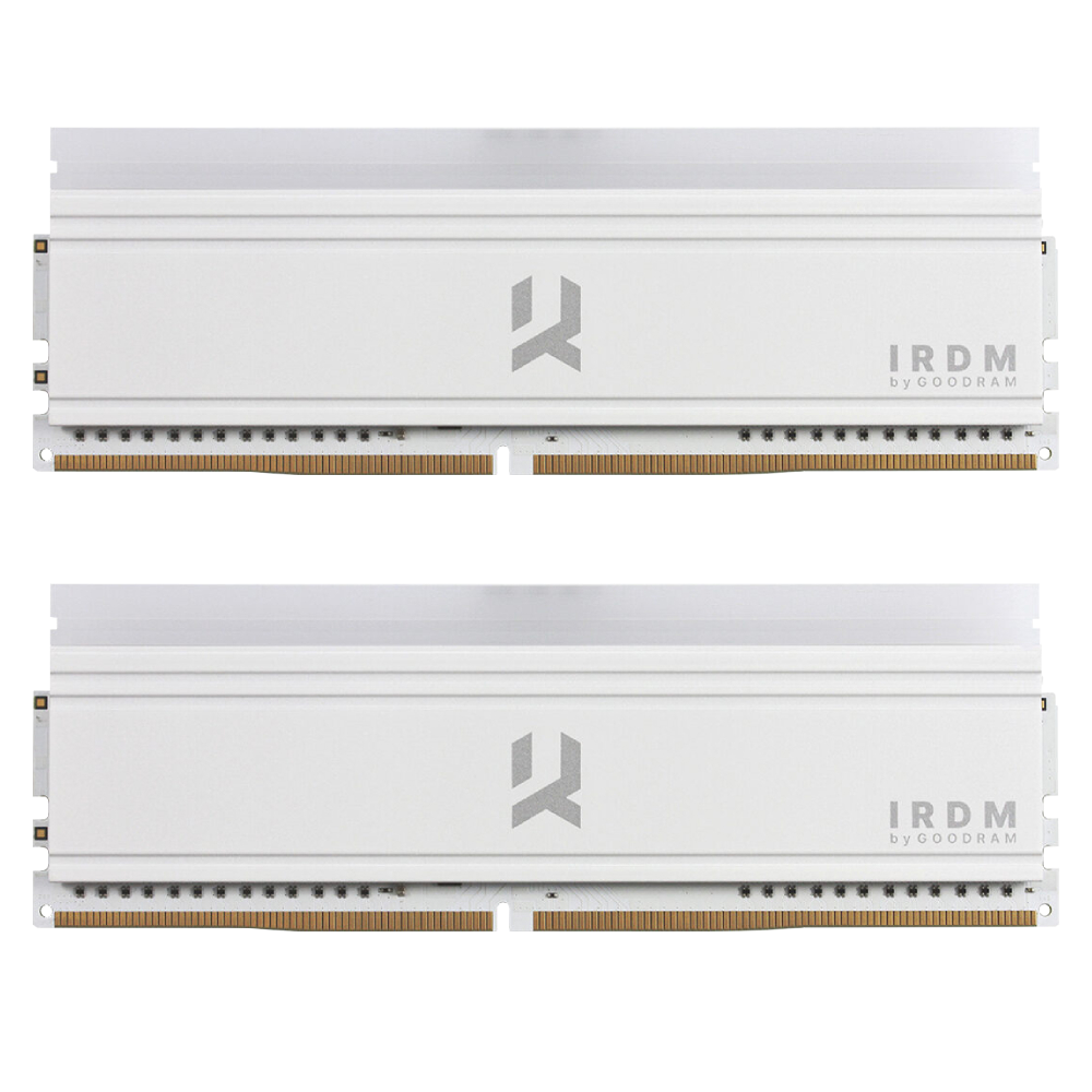 GOODRAM 16GB(2x8GB) IRDM RGB White 3600MHz CL18 DDR4 Dual Kit Ram görsel 1