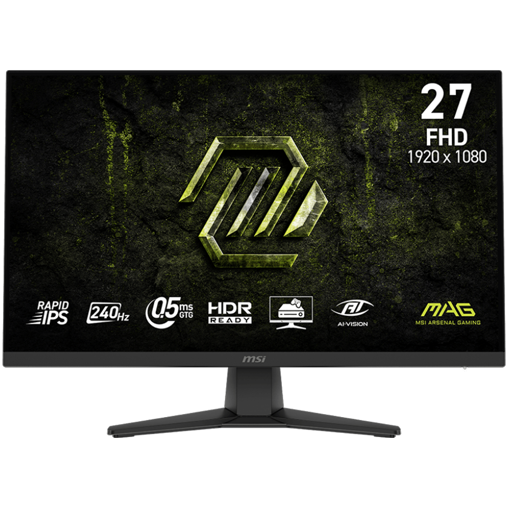 MSI MAG 272F X24 27" 240Hz 0.5ms HDMI DP Adaptive Sync HDR Ready FHD Rapid IPS Gaming Monitör