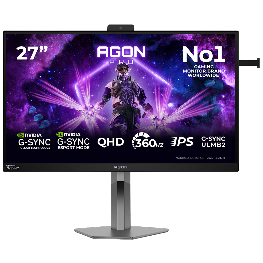AOC AGON PRO AG276QSG2 27" 360Hz 1ms HDMI DP G-Sync Pivot HDR10 QHD Fast IPS Gaming Monitör