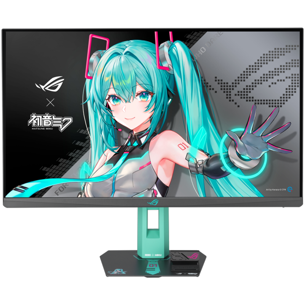 ASUS ROG Strix XG27ACMEG-G Hatsune Miku Edition 27" 260Hz(OC) 0.3ms HDMI DP G-Sync FreeSync Premium HDR400 Pivot QHD Fast IPS Gaming Monitör