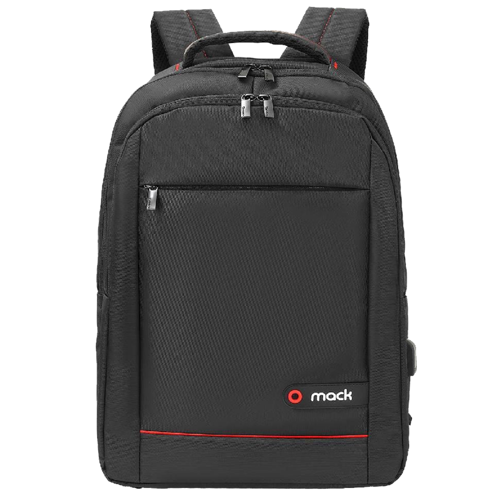 MACK Office 15.6" USB Girişli Siyah Notebook Sırt Çantası