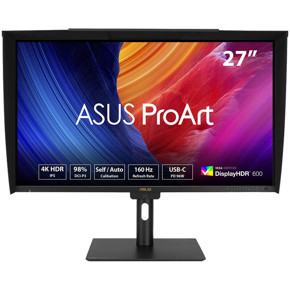 ASUS ProArt Display PA27UCGE 27" 160Hz 1ms HDMI USB-C USB 3.2 AdaptiveSync Pivot HDR10 UHD IPS Monitör