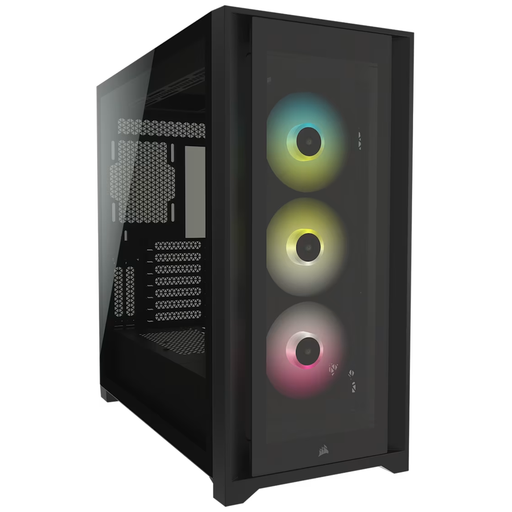 CORSAIR iCUE 5000X RGB Tempered Glass Siyah Mid Tower Kasa