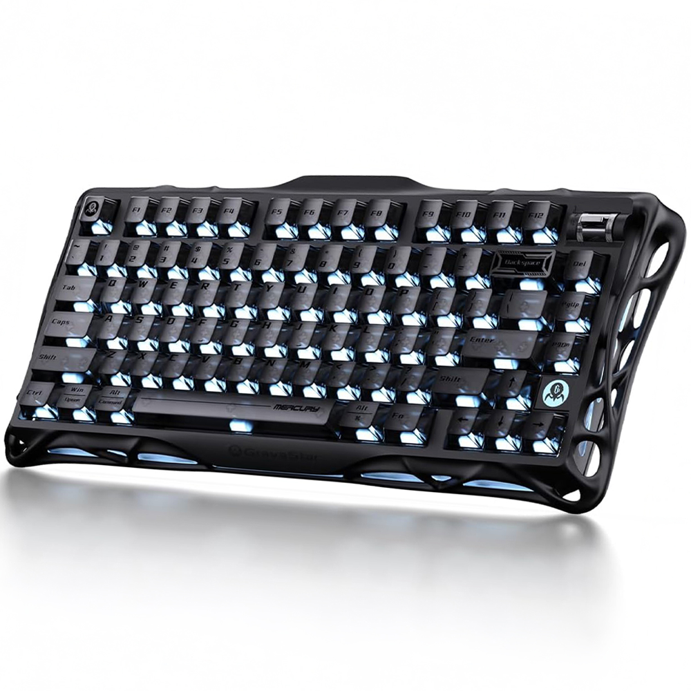 GravaStar Mercury K1 RGB Linear Key Switch İngilizce Q Black Kablosuz Gaming Klavye