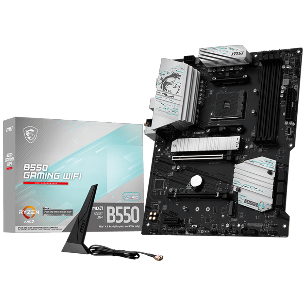 MSI B550 GAMING WIFI 4866(OC) DDR4 Soket AM4 M.2 HDMI DP ATX Anakart