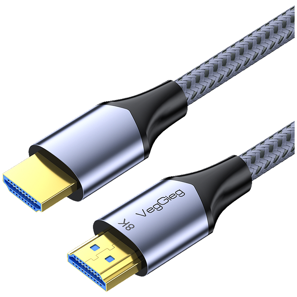 VegGieg 8K 60Hz 4K 120Hz 48Gbps HDR ARC 2.1 HDMI Kablosu 1.5 Metre