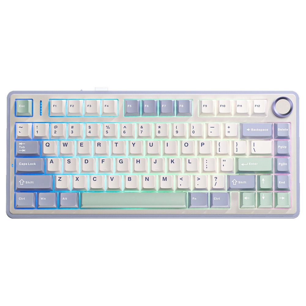 Aula F75 Ice Vein Switch Hot Swap RGB Pastel Kablosuz Mekanik Gaming Klavye