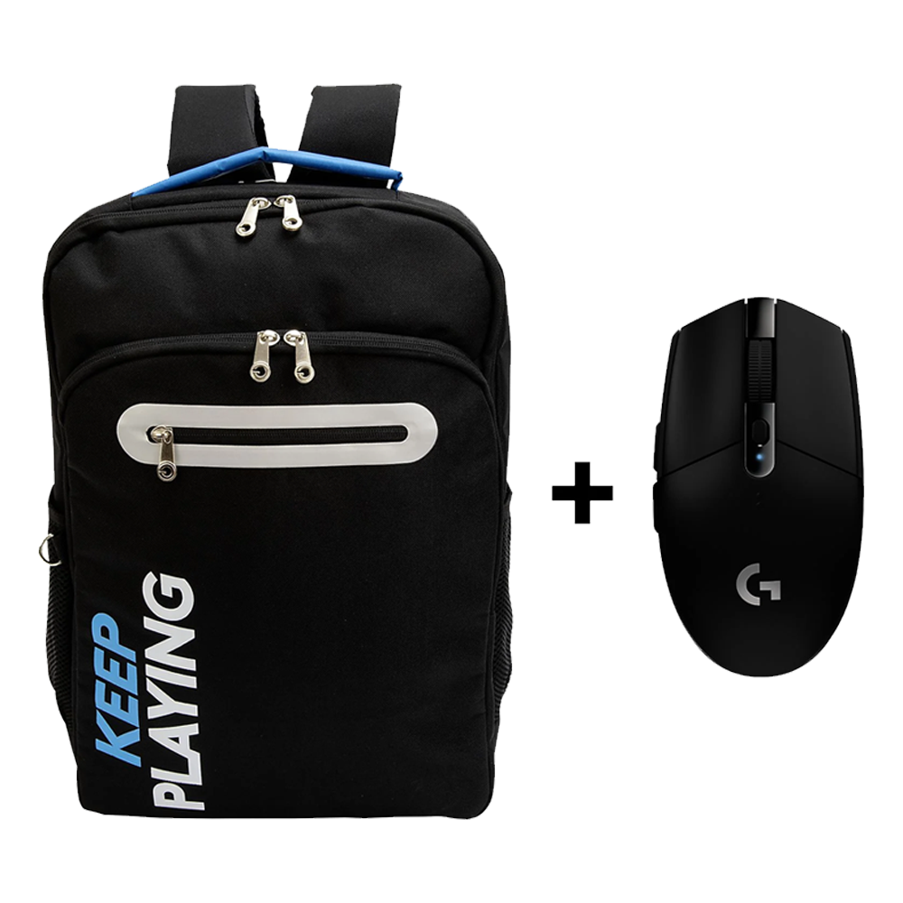 Logitech G305 Gaming Siyah Mouse + SONIC XL Gaming Sırt Çantası