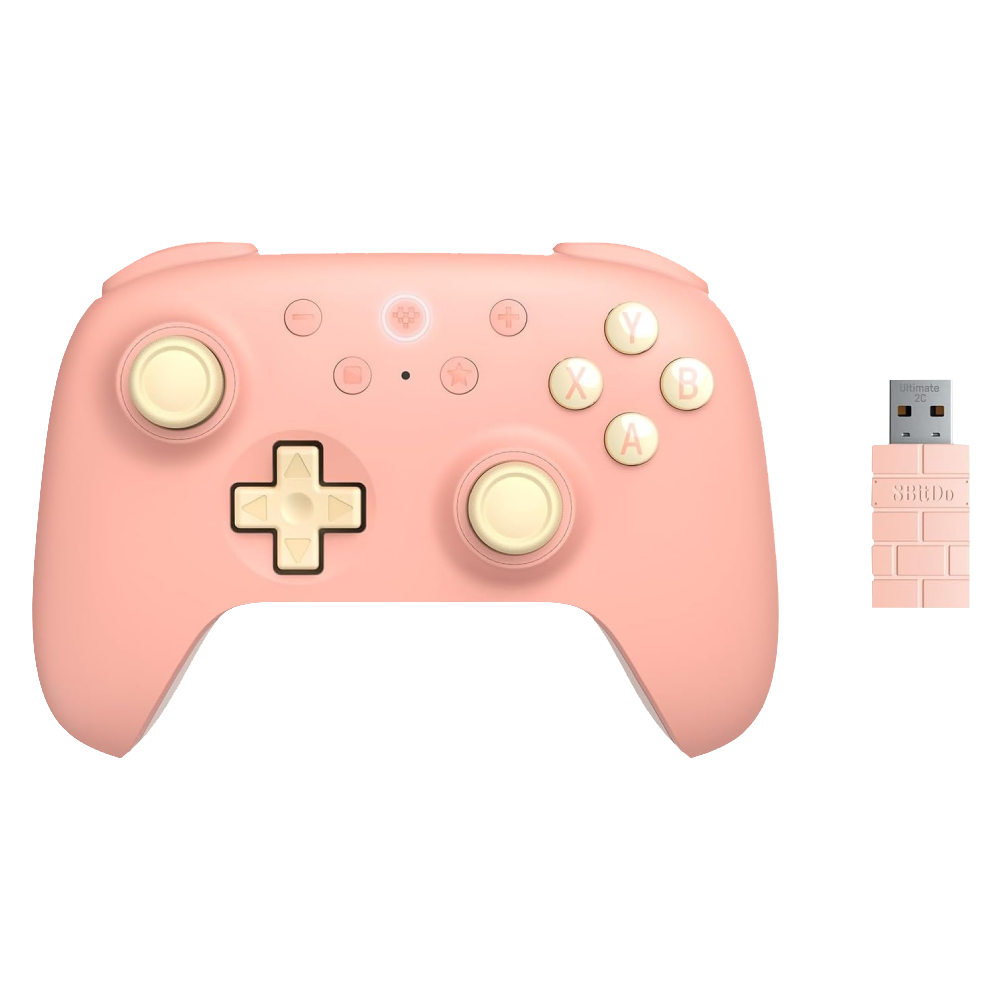 8BitDo Ultimate 2C Hall Efect Kablosuz Peach Turuncu Gamepad