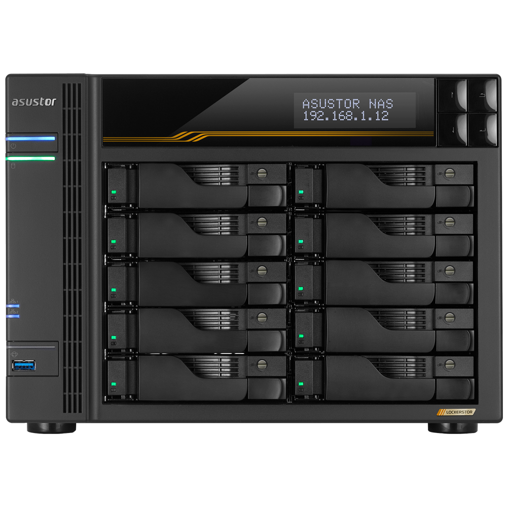 ASUSTOR LOCKERSTOR 10 Gen3 10 Yuvalı Desteği NAS Depolama Genişletici