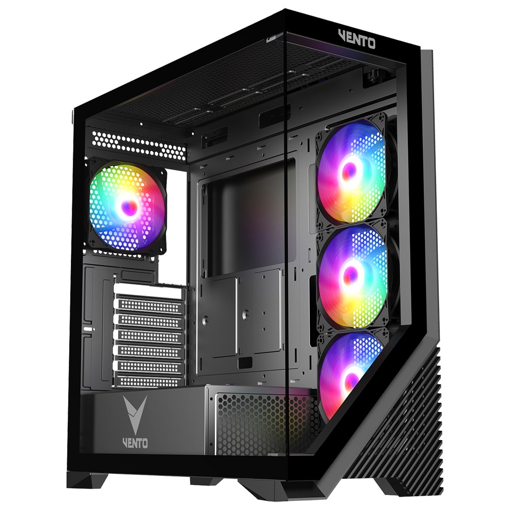 VENTO VG4202FL 850W Tempered Glass USB 3.0 RGB E-ATX Kasa