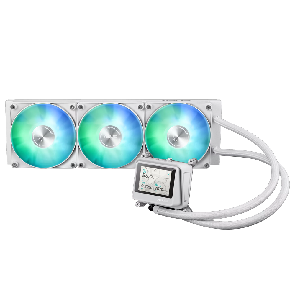 ASUS MAx Gaming LC 360 LCD ARGB 360mm Beyaz İşlemci Sıvı Soğutucu