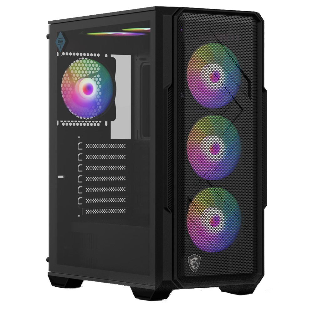 MSI MAG FORGE 150A B65 650W 80+ Bronze Tempered Glass RGB Siyah ATX Bilgisayar Kasası