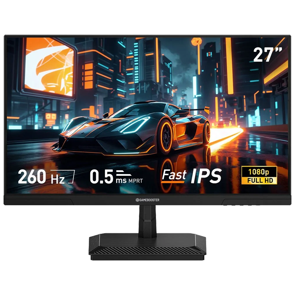 GameBooster GB-27F260FF 27'' 260Hz 0.5ms HDMI DP FreeSync Adaptive Sync HDR10 FHD Fast IPS Gaming Monitör
