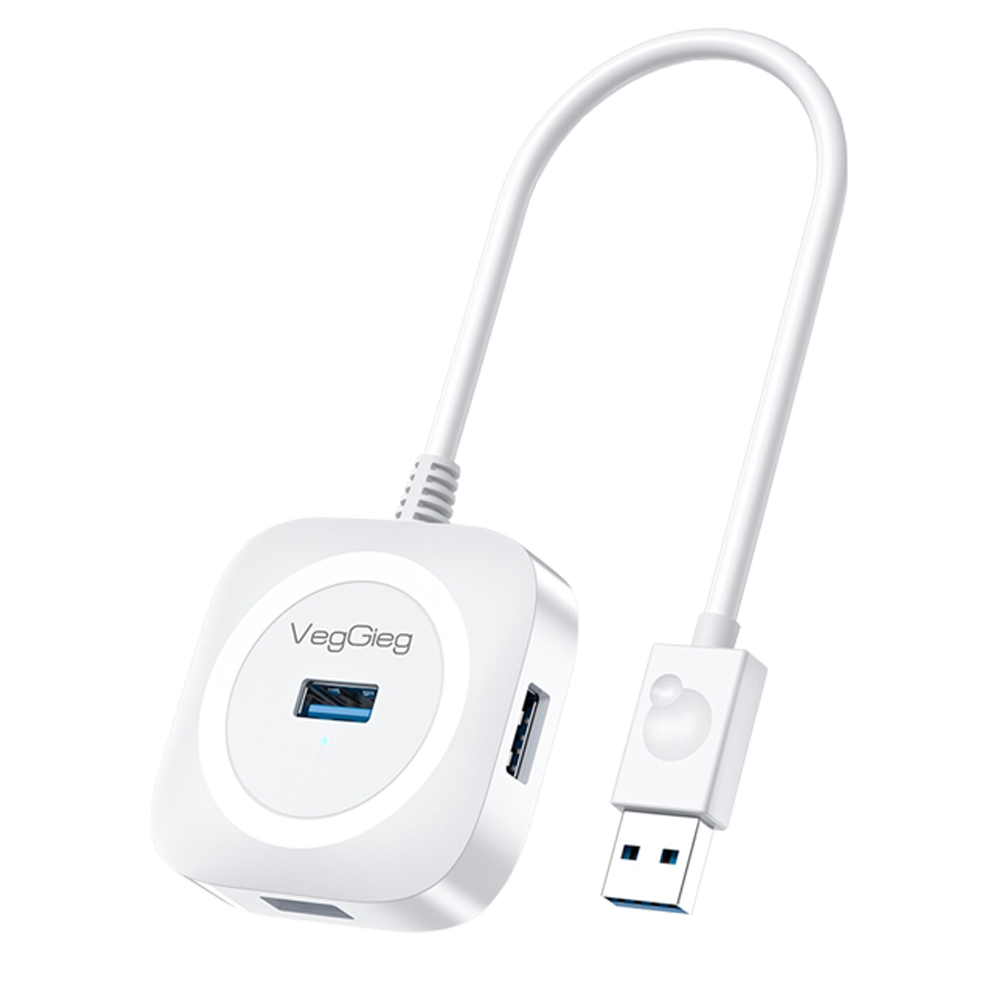 VegGieg 4 Portlu USB 3.0 Beyaz Çoklayıcı Hub