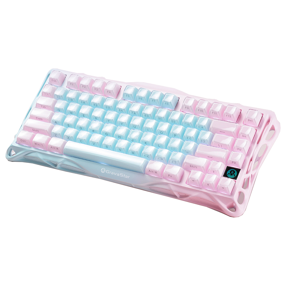 GravaStar Mercury K1 Lite RGB Linear Switch İngilizce Q Lumen Rose Kablosuz Gaming Klavye