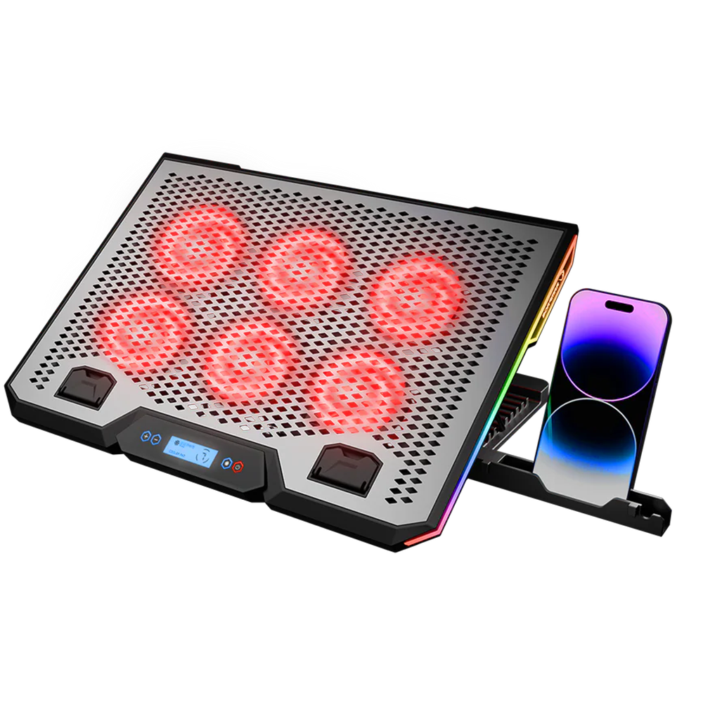 Rampage BLIZZARD R7 RGB 13-15.6'" 6 Fanlı LCD Notebook Soğutucu Stand